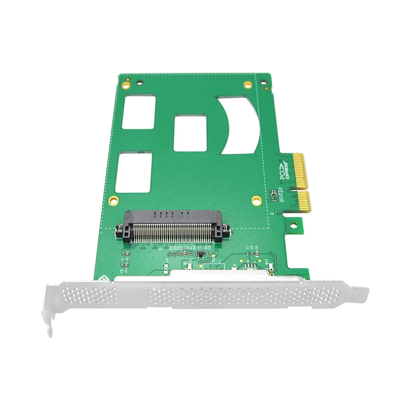 Four-Lane PCIe NVMe SSD Adapter Card with U.2  SFF-8639 Interface