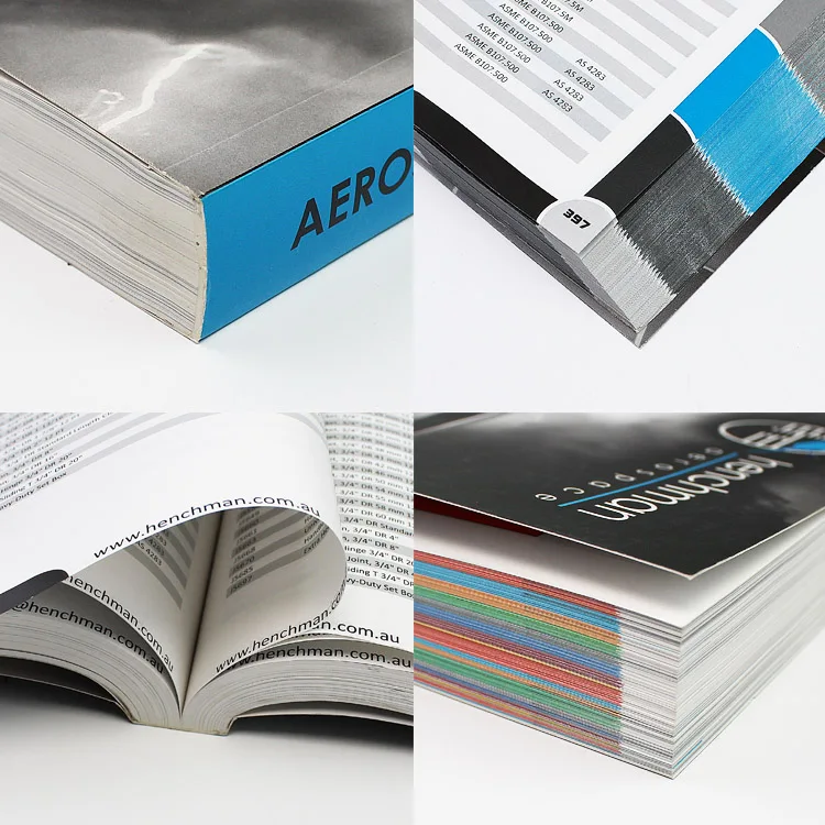 Custom Offset Printing Perfect Binding Brochures Company Catalog Softcover Children Publication Book Printing Service