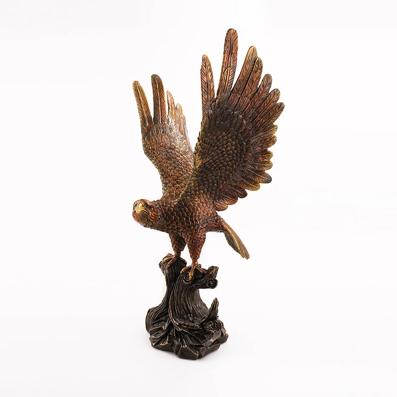 Art Metal Animals Ornaments Craft Bronze Eagle Statue Home Decor Sculptures brass craft Eagle statue