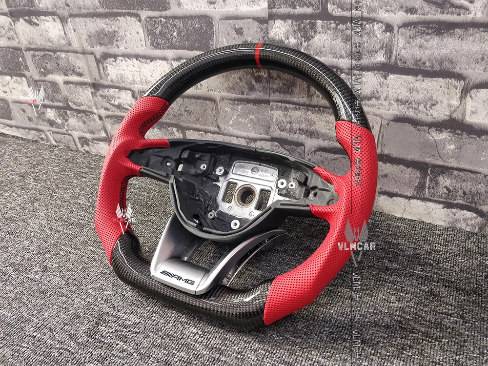 car carbon fiber steering wheel for  Mercedes-Benz w205 W213 CLA GLA A45 amg/Available for all car models