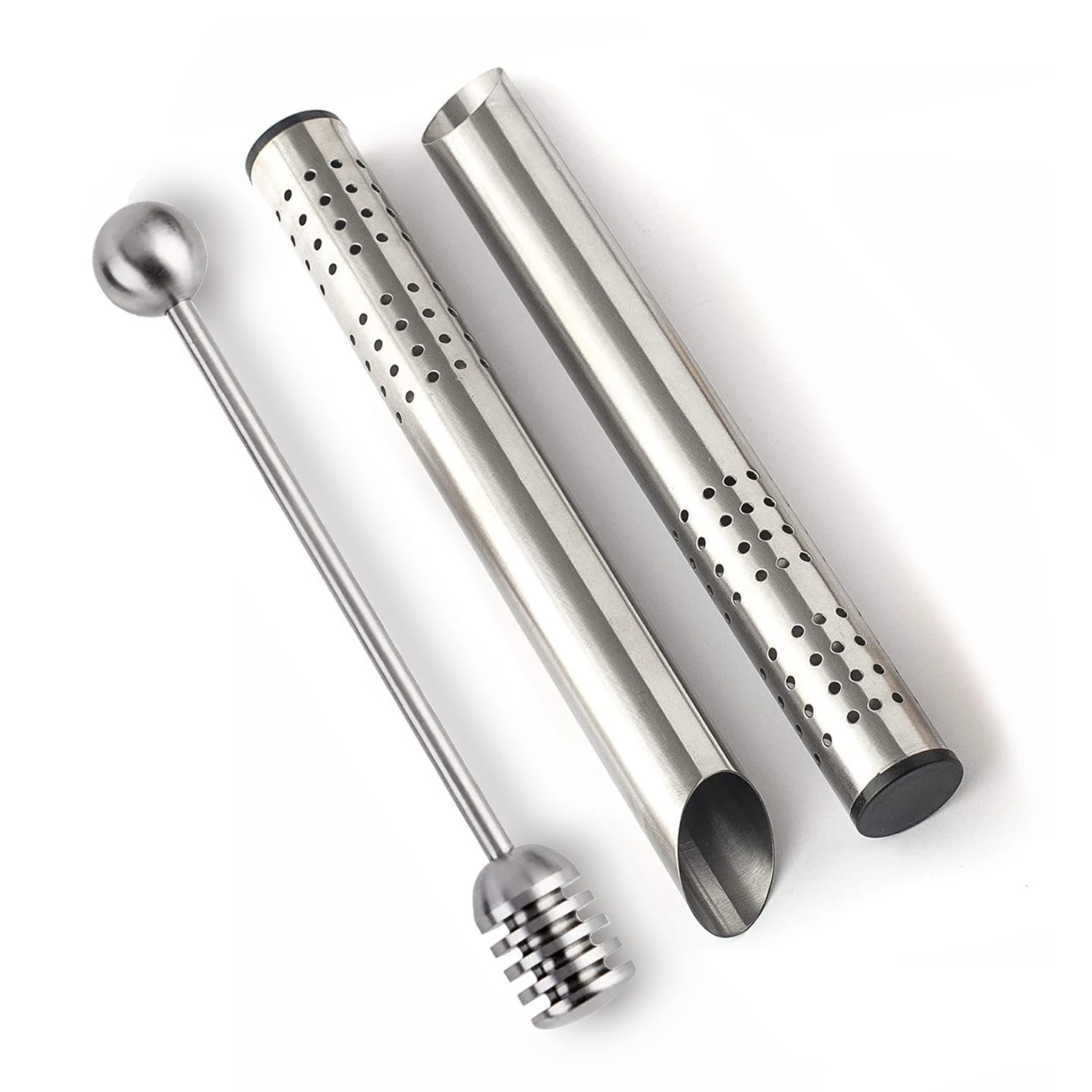 E-PIN Stainless Steel Tea tube Tea Infusers Tea Stick and Honey Spoon