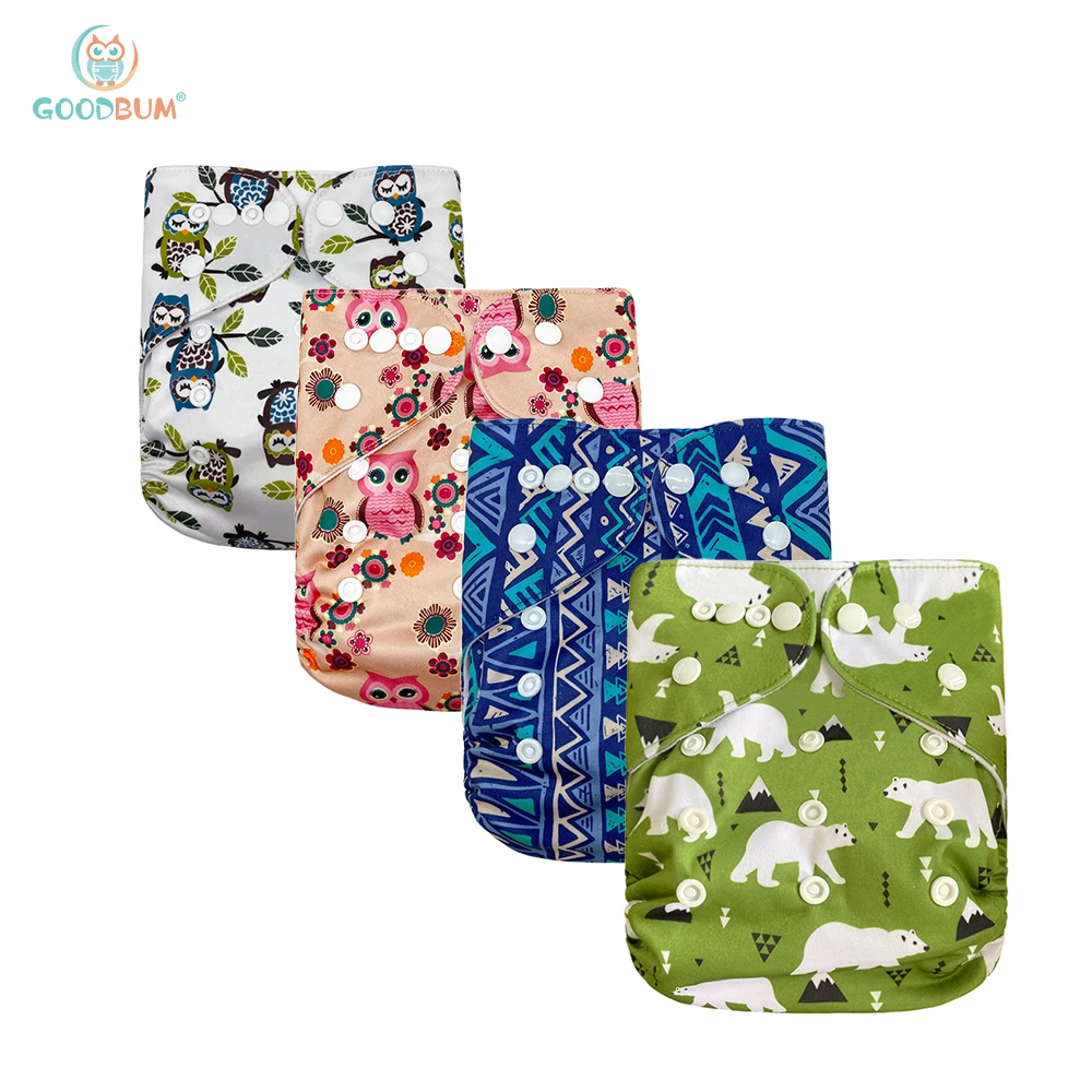 
Goodbum high quality baby diapers washable and adjustable cloth diaper 