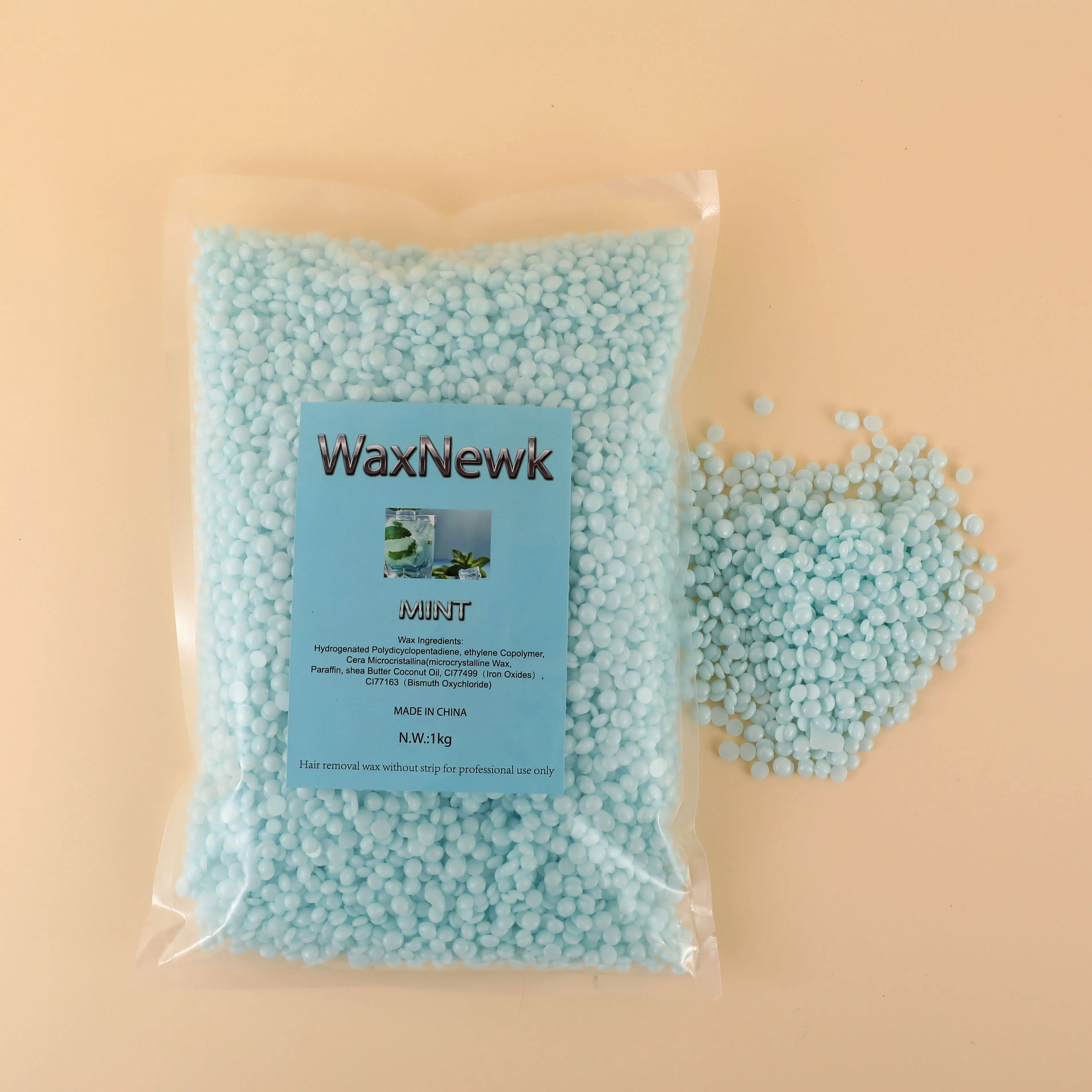 WaxNewK мятный гель консистенция более тонкое применение Премиум формула без канифоли блестящий синий аромат бразильские Твердые восковые бусины