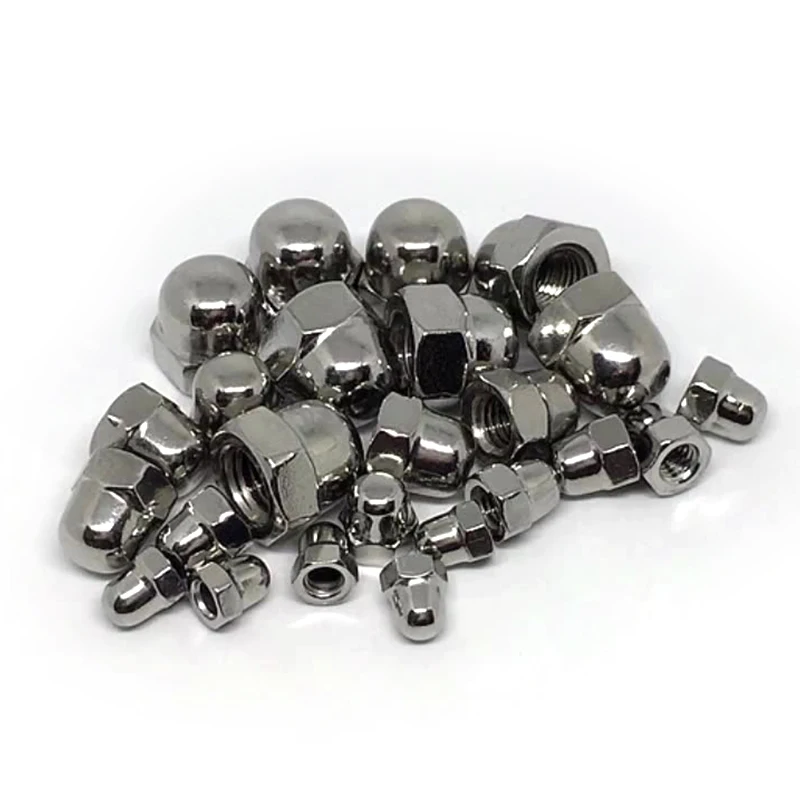 M4 M6 M8 M10 Stainless Steel Hex Cap Nut DIN 1587 Hexagon Domed Cap Nut