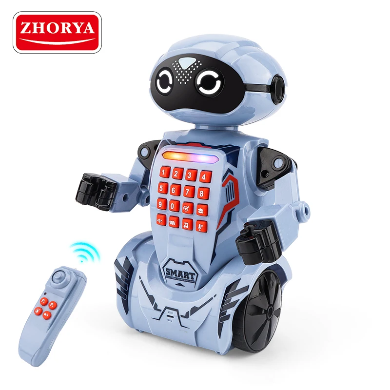 Leemook new arrival Blue Remote Control Robot Electric music light dancing educational robots toy programmable action robot toys