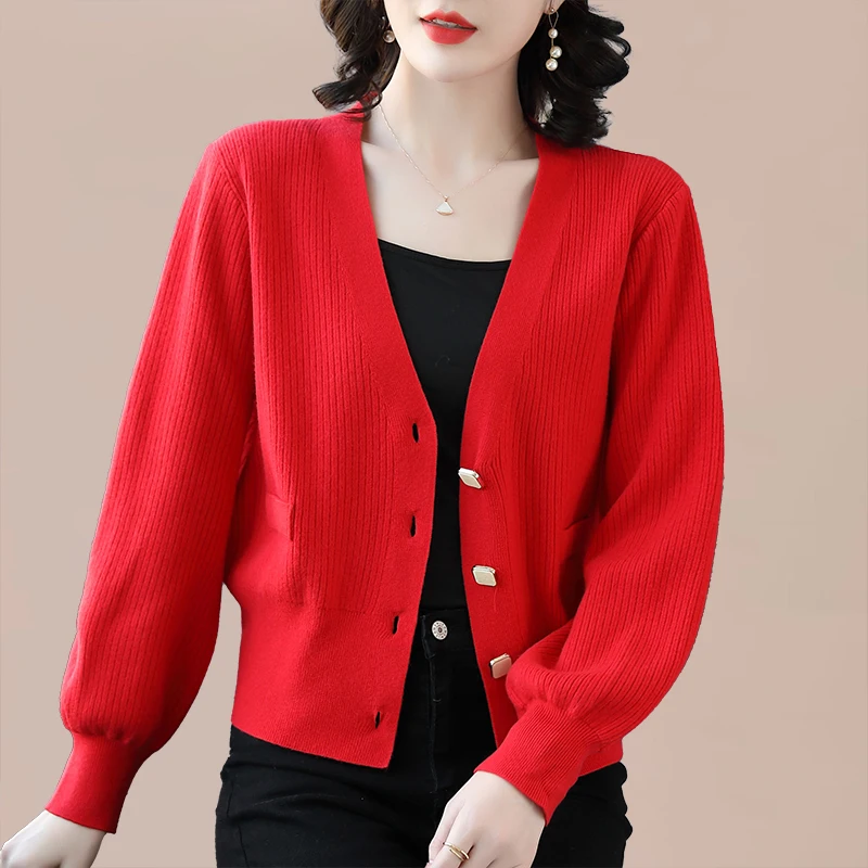 Hot Sell Customized plus size button down cardigan sweater fat women oversized thick heavy knitted cardigan