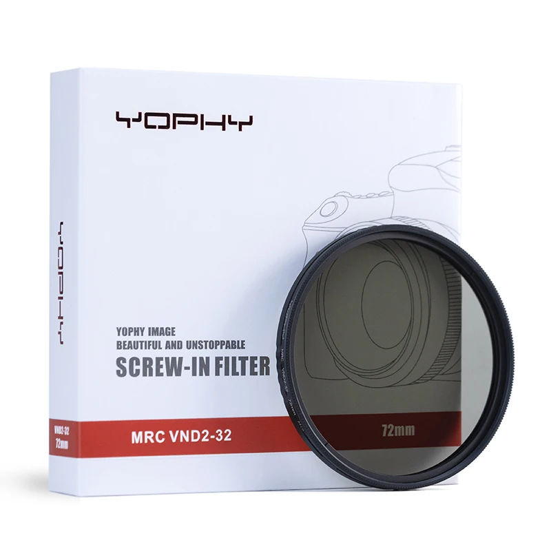 YOPHY Camera MRC  VND2-32 Filter 55mm B270 glass Variable ND filter VND filter  Factory OEM