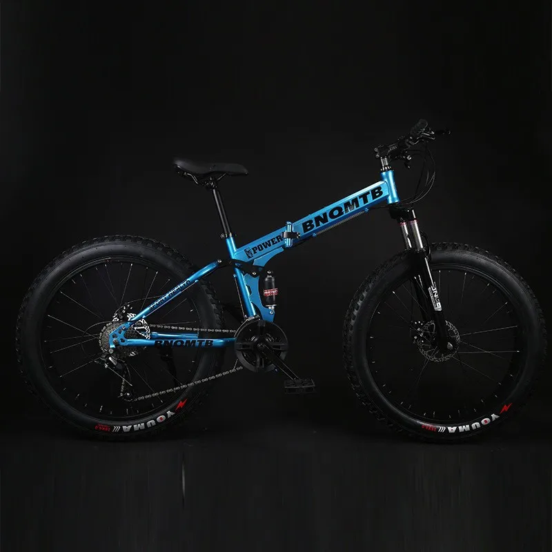 24 26 inch 21 24 27 Speed Foldable  Fatbike Disc Brake Widened Tire Road Bikes For Adult