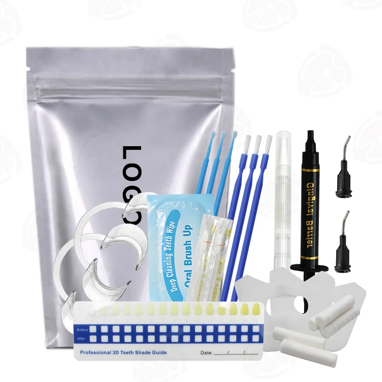 Private label laser teeth bleaching system 6%HP 25%HP 35%HP 44%CP professional dental teeth whitening kit