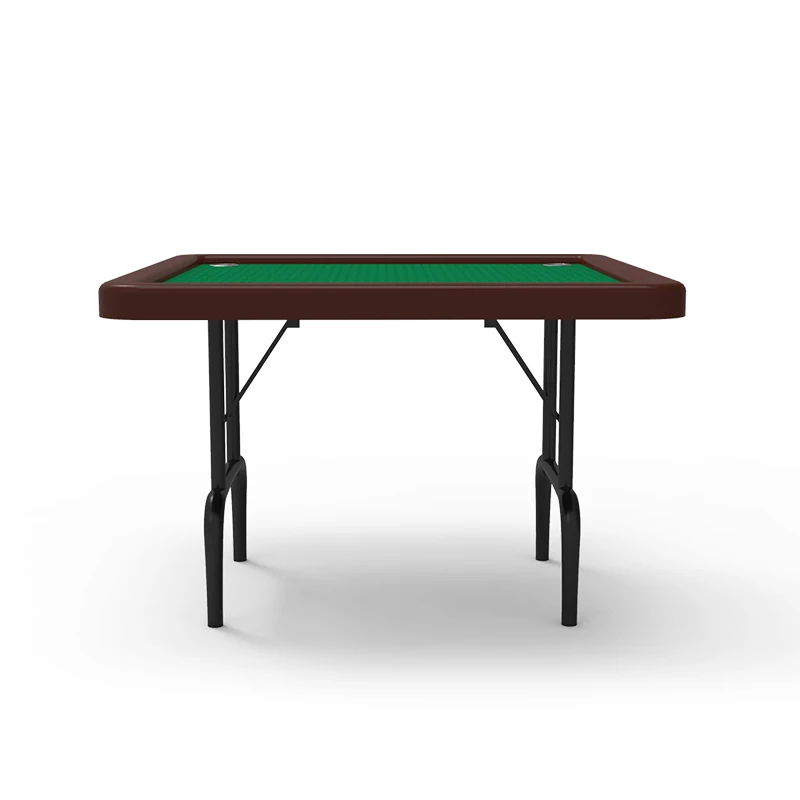 YH 2020 4 Players Square Poker Table Felt Top Folding Tables With Cup Holders