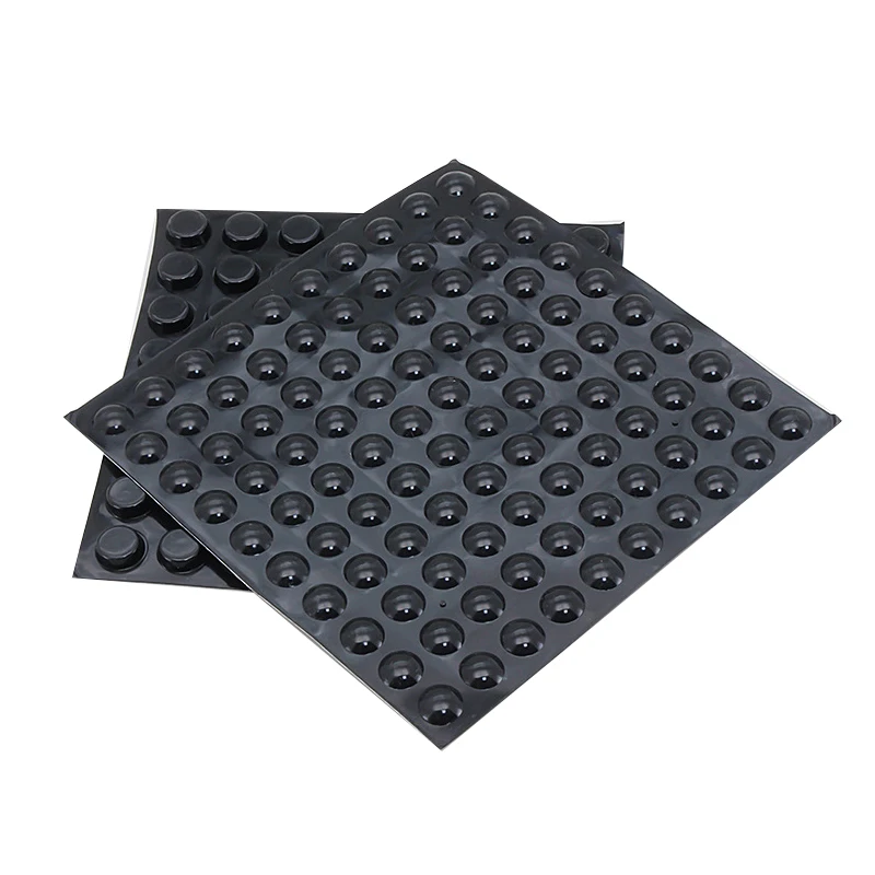 Silicone rubber bumper feet heat resistant door stop square self-adhesive silicone bumper