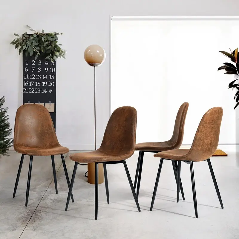  Chinese chippendale Gillham Side Chair in Brown OEM versailles Suede dining