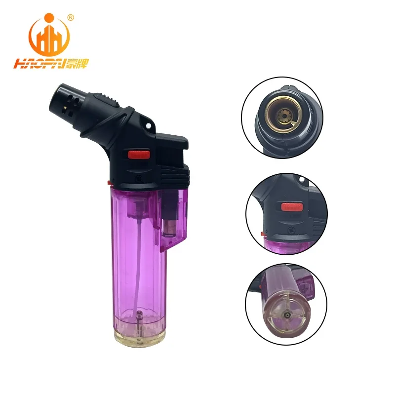 HP-K302 Middle and mini size Torch gas lighter Refillable Cakmak Butane Gas Electronic Lighter
