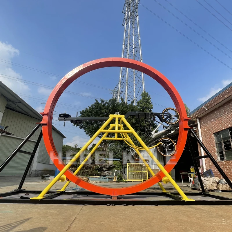 Custom 360 rotating bike ride children rotation bike bicycle adult games amusement park for sale