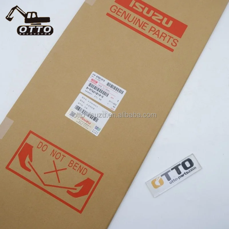 OTTO ZX330-3 Excavator Spare parts 6HK1 Engine parts 8-97601819-4 Cylinder Head Gasket