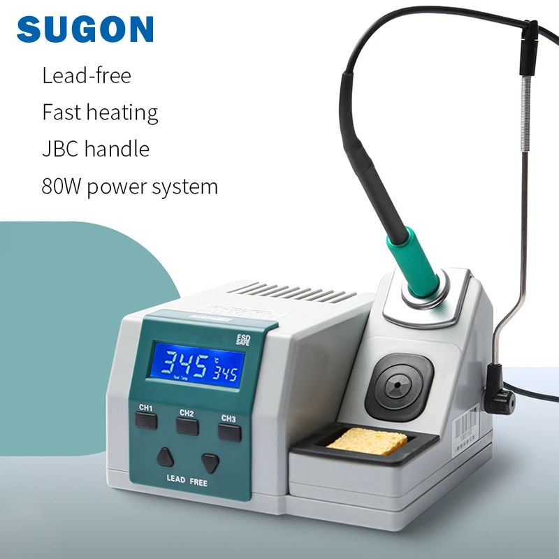 Sugon T26 High Quality Welding Equipment Precise Soldering Iron Station 90W Soldering Station with Straight/Bend/Knife