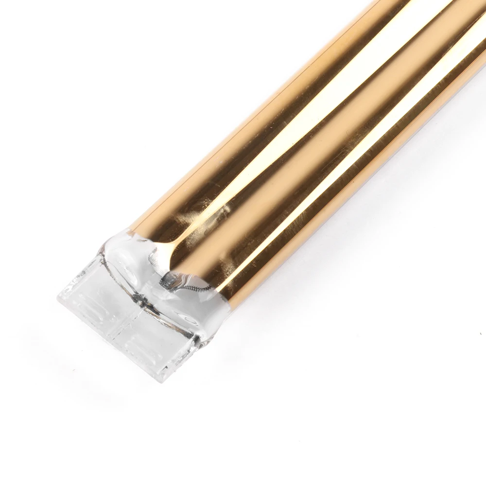 220V Infrared Lamp Gold Twin Tube Gold Reflector Infrared Heating Lamp Gold Coated Halogen Ir Heating Lamp