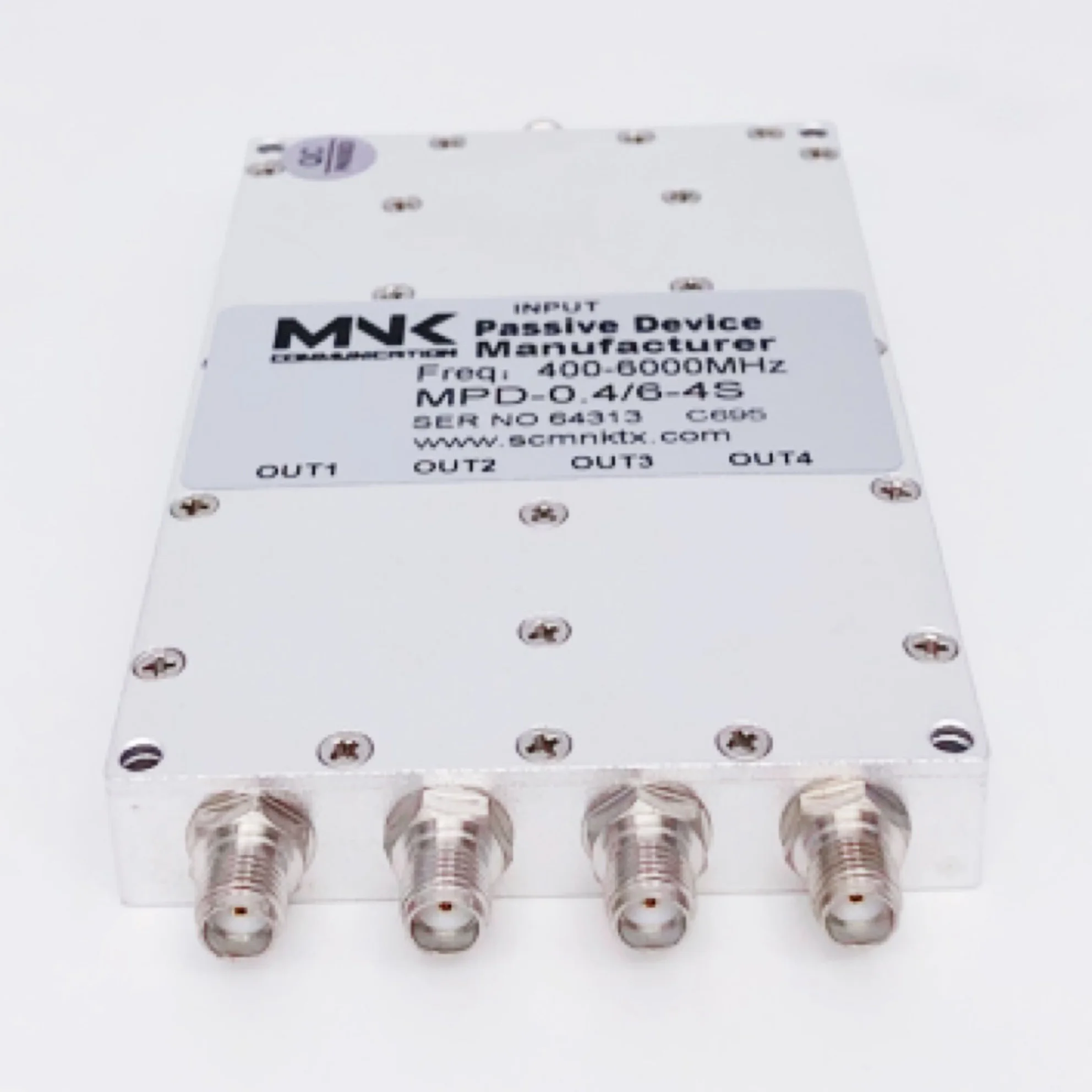 Good product 400-6000MHz 4 Way power divider 0.4-6G 1 in 4 out microstrip Wilkinson Splitter Power divider customization