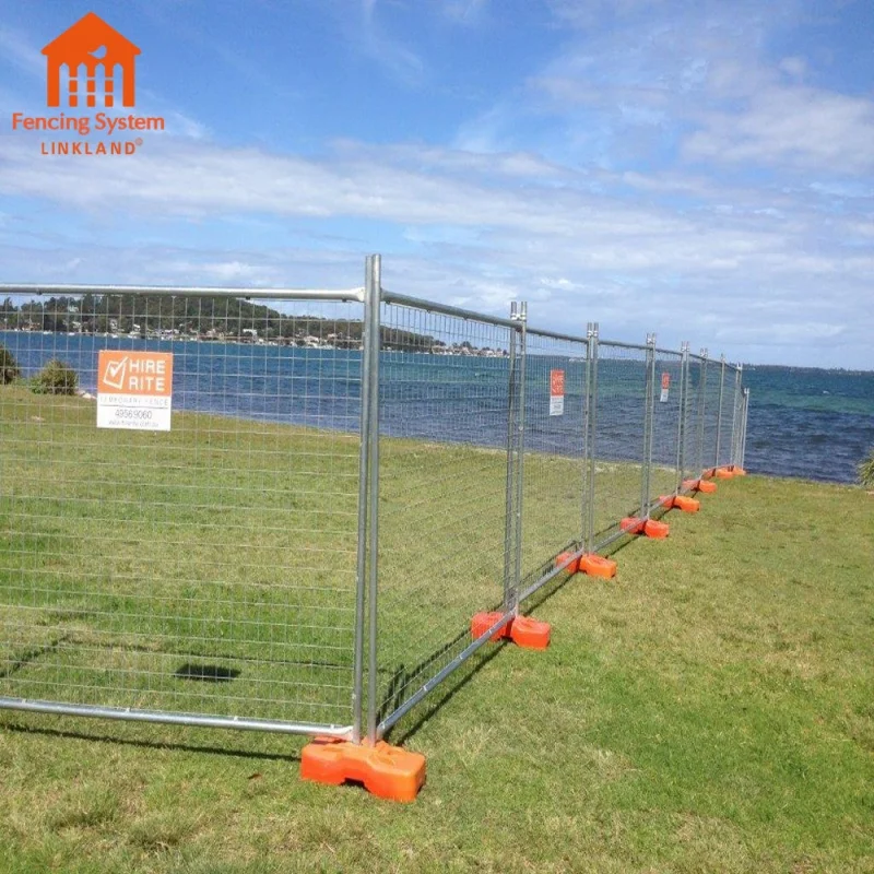 High quality 6ft australian hot dip galvanized free standing temporary fence for sale
