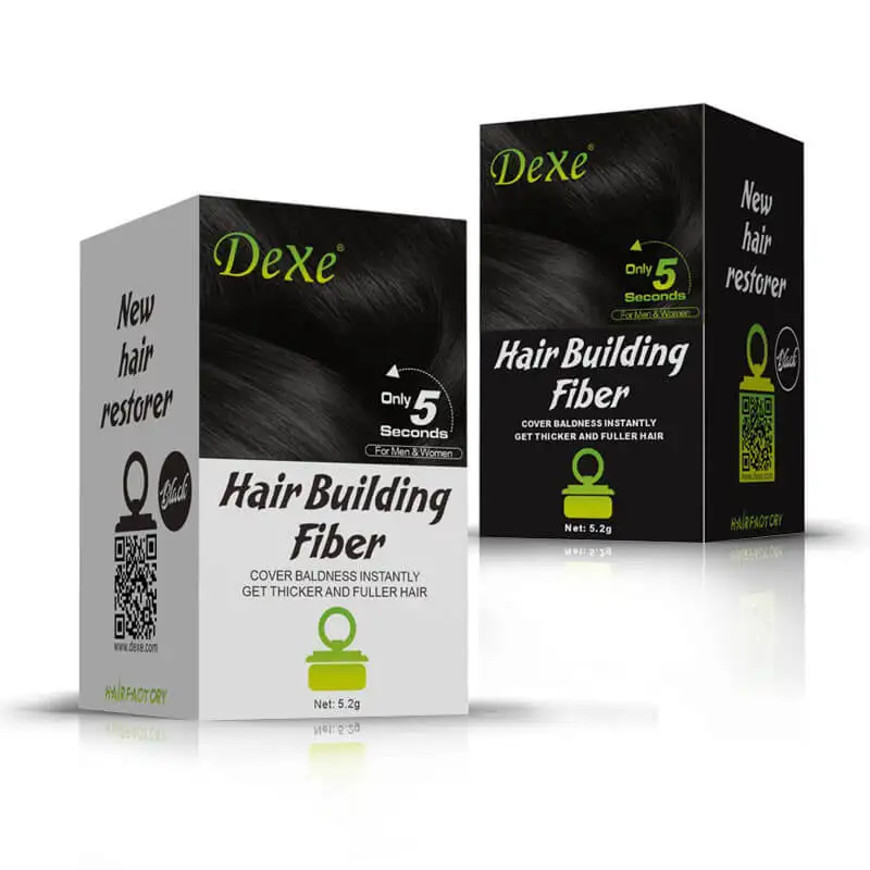 Dexe 12 Colors hair building fiber pure hairline hair fiber powder for cure thin hairline shadow