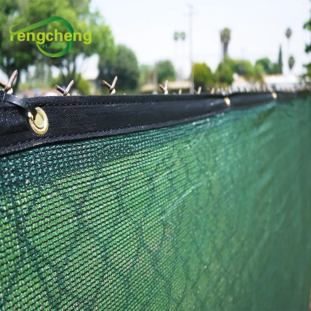 Cheap Price 160g Outdoor HDPE Garden Shading Fencing Fabric Dark Green Windproof Privacy Shade Fence Netting