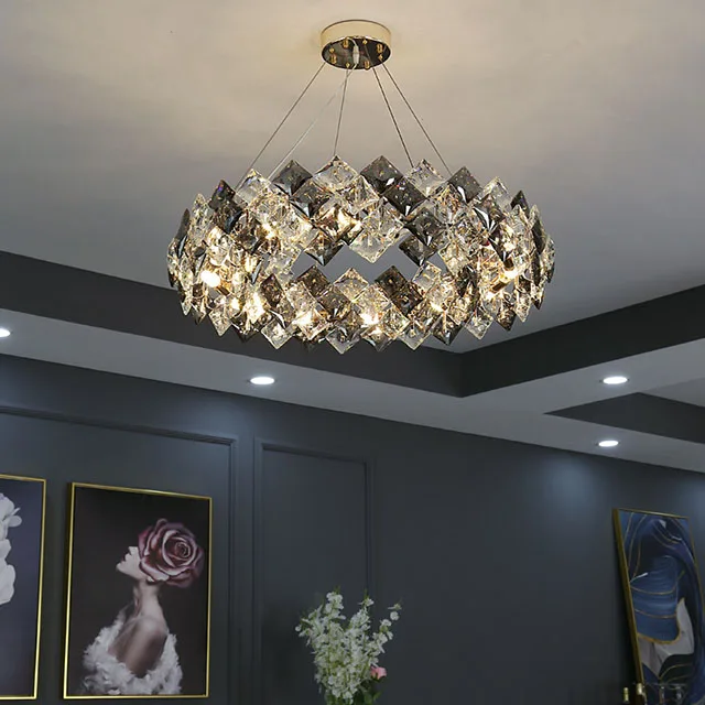Современная Люстра для вестибюля отеля, декоративные Роскошные хрустальные потолочные люстры, светодиодное подвесное освещение