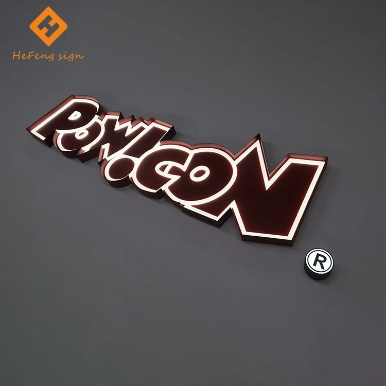 Neon light sign custom logo acrylic custom advertising sign 3d led letters
