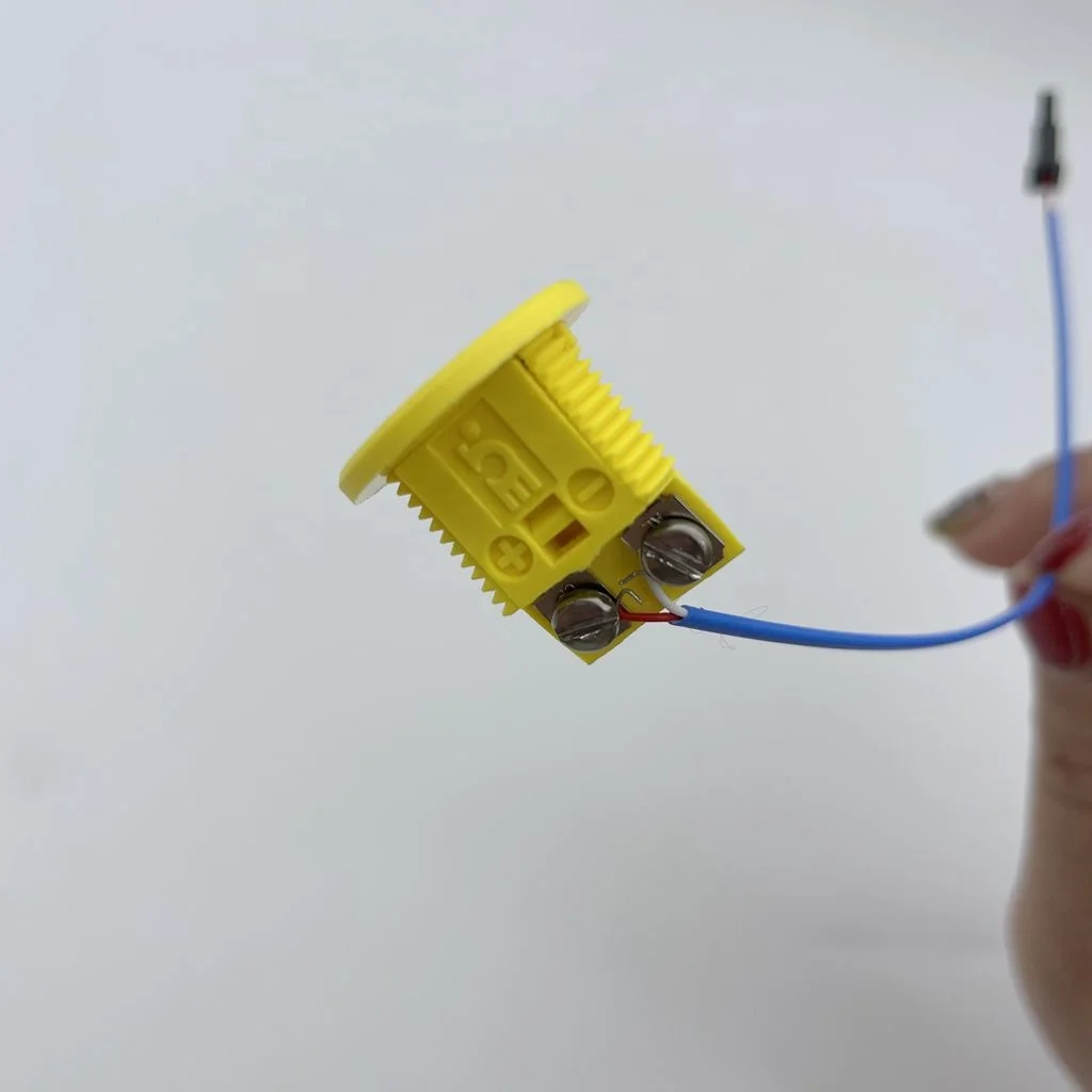 Hot sale 150mm PTFE cable K thermocouple with Omega round panel