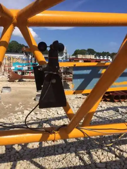 offshore load moment indicator spare parts construction site security monitoring with anemometer