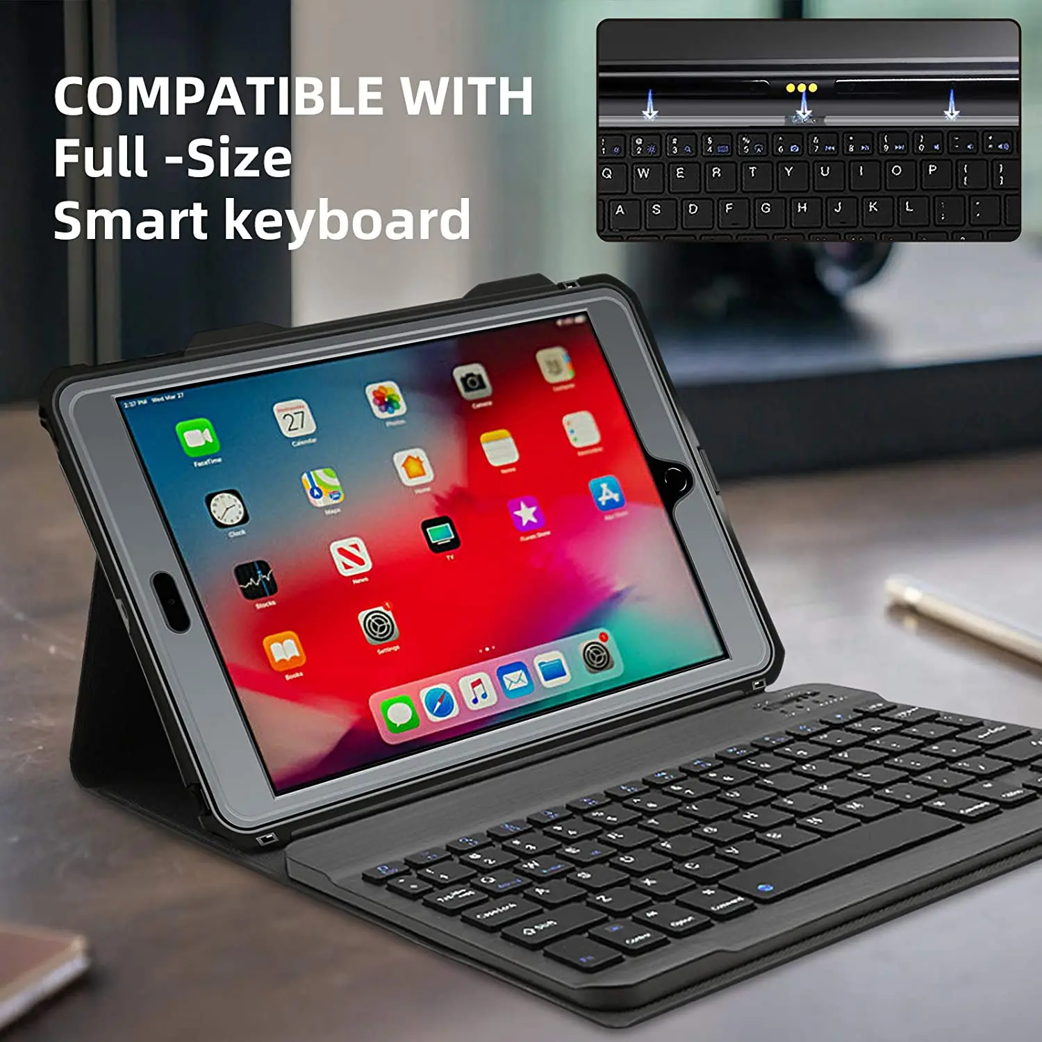  Защитный чехол для планшета водонепроницаемый ipad 7/8th 10 2 дюймов с ремешком подставкой карандашом полным корпусом