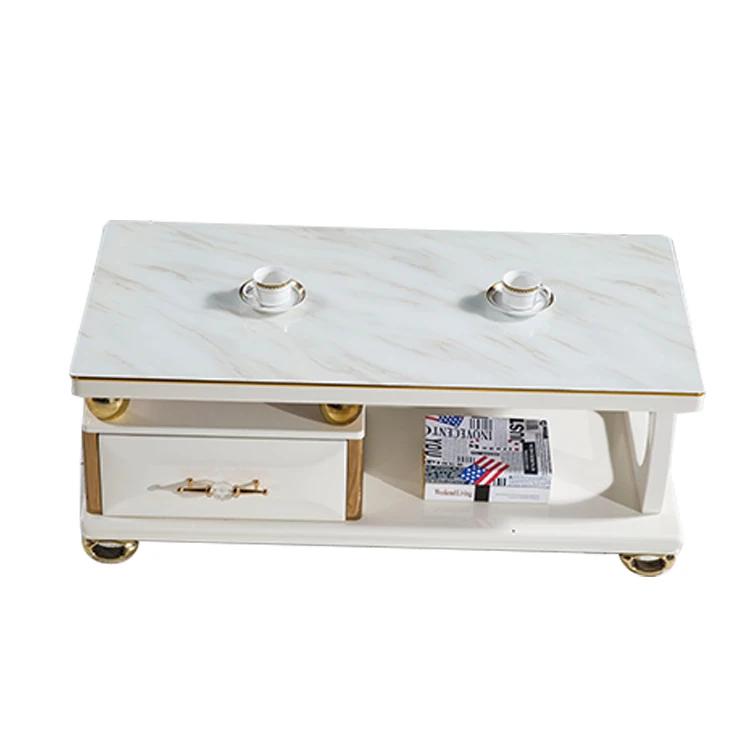 New design Manufacturer wooden coffee table living room furniture classical industrial mdf top modern wood coffee table