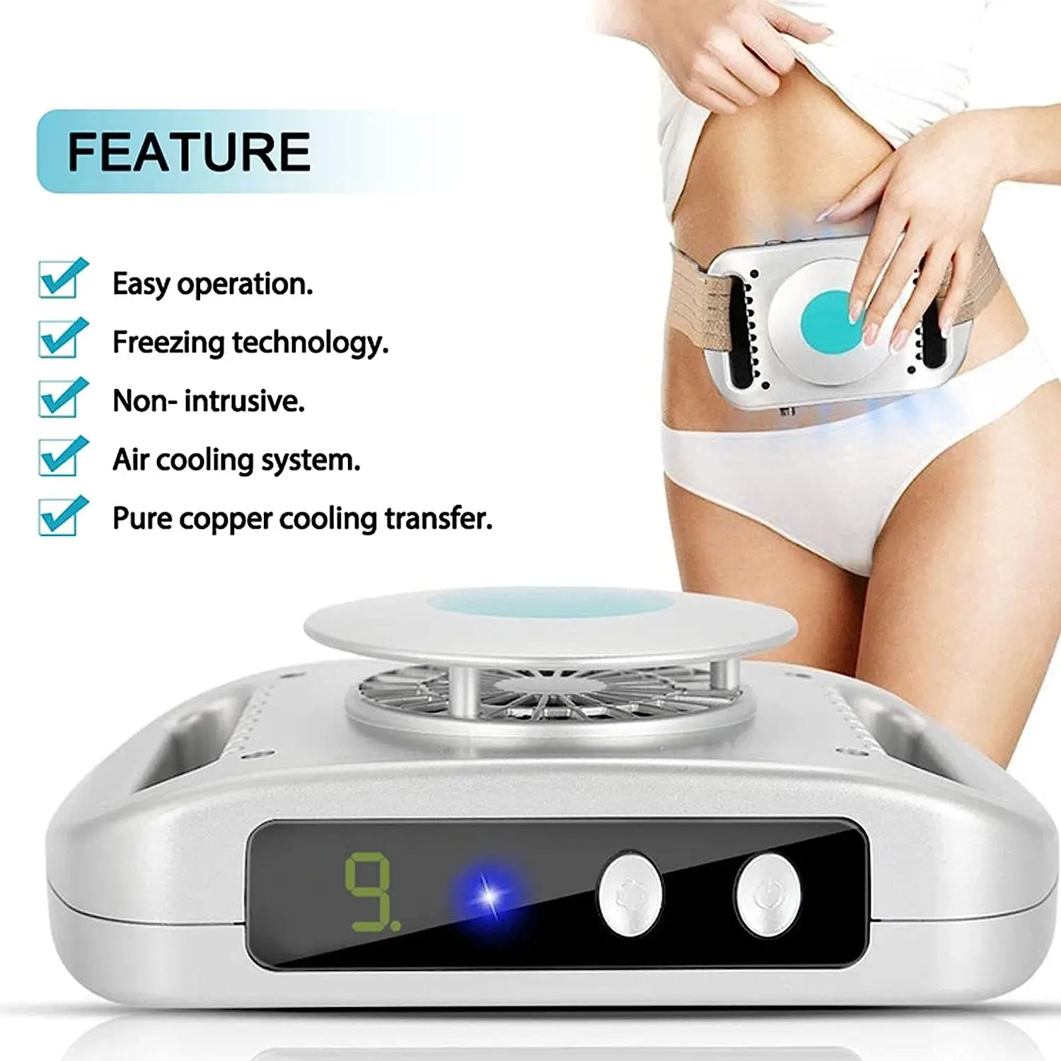 S.W Beauty Portable Cryolipolysis Slimming Machine New Fat-Freezing Body Shaping Instrument Home Use Weight Loss Application