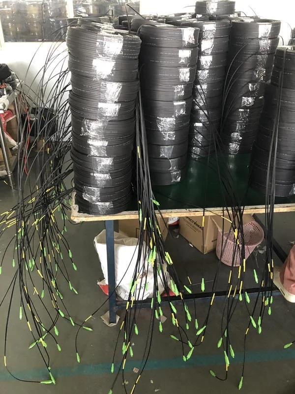 Ftth 1 2 core 2mm*5mm FRP Steel wire Indoor Outdoor Fiber Optic Cable Patch Cord SC APC UPC G657A LSZH Ftth Drop Cable