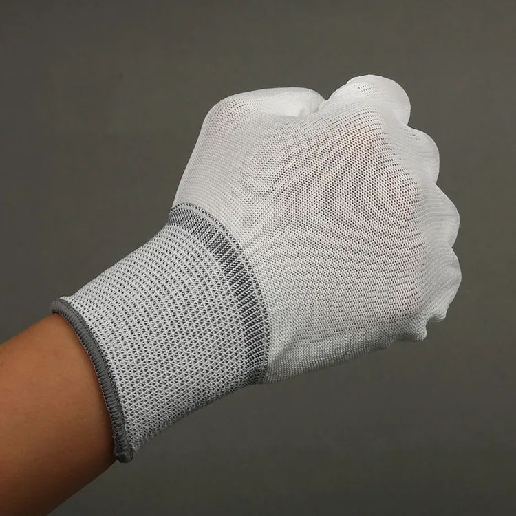 Polyester Guantes PU Coated Superflex Guante Palm Pu Coated Safety Working Gloves