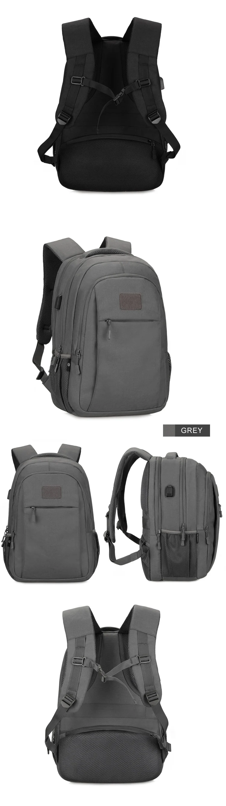 Waterproof 600D Oxford Camping Trekking Hunting Tactical Backpack MOLLE Bag Hiking Daypacks With Power Charging 10