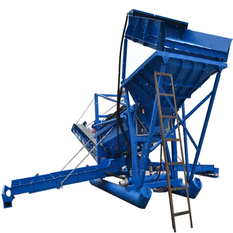 70-100 ton/h gold trommel wash plant mining sand mining with clay