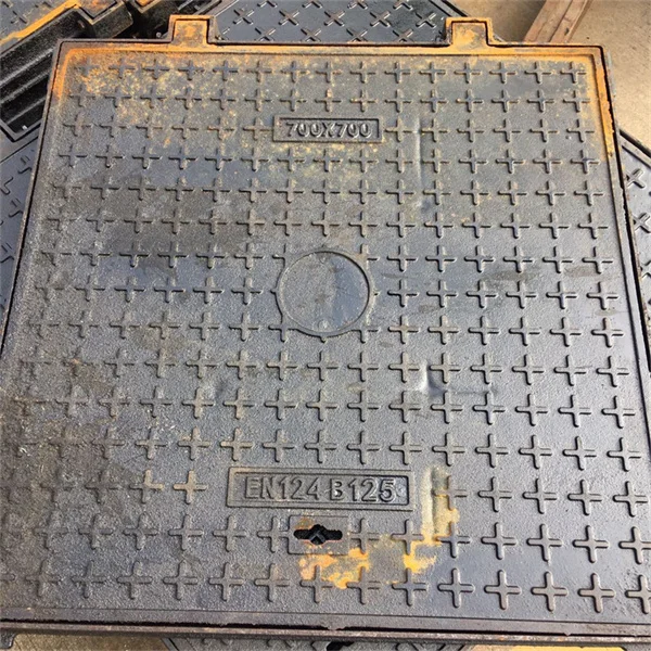 OEM En124 A15 B125 C250 Class D400 E600 F900 Round/Square Epoxy Coating Drain Grating Frame Ductile Cast Iron Manhole Cover