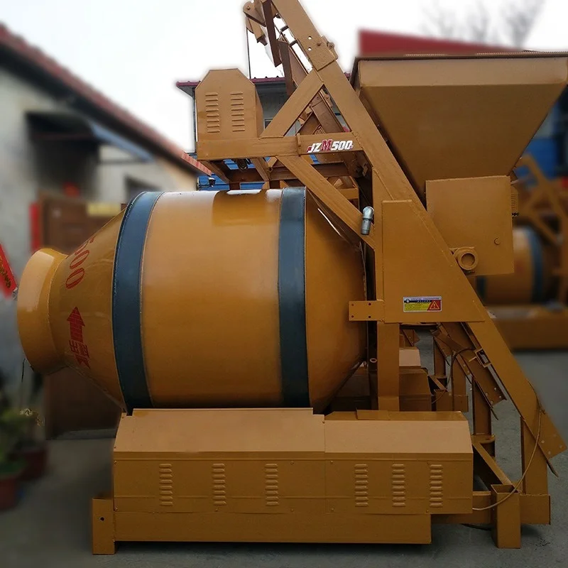 Купить Jzm500 небольшой двухколесный бетоносмеситель портативный 500L лабораторный мини-смеситель для цементного песка
