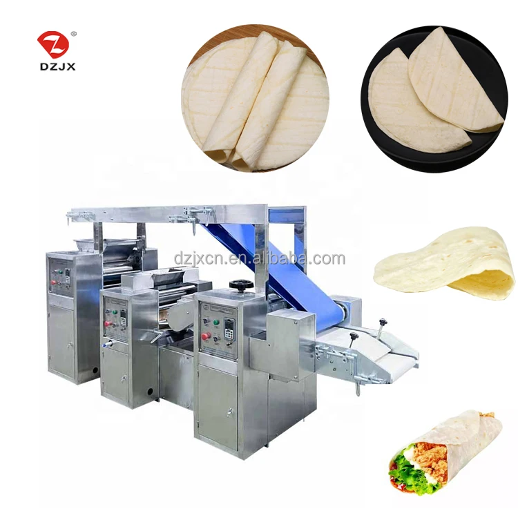 Fully Automatic Tortilla Machine For Flour Tortilla Flat  Mexican Tacos Commercial Tortillas Burrito Wrap Making Machine