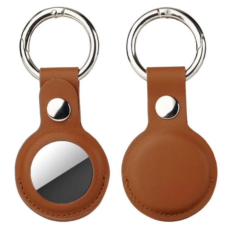 Custom Protected For Air Tag Cover PU Leather Case For Airtag