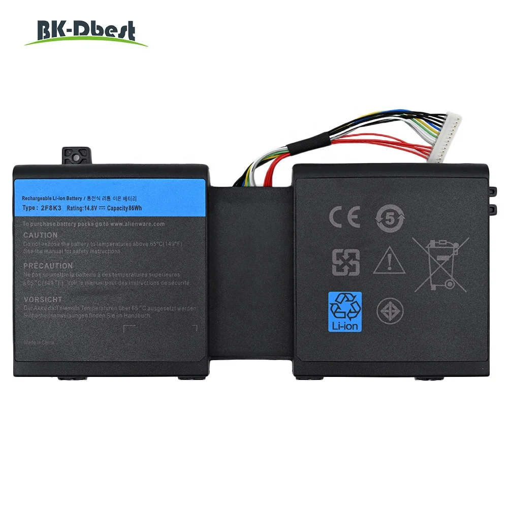 BK-Dbest 14 8 в 86 Втч новый оригинальный 2F8K3 Аккумулятор для ноутбука DELL Alienware 17 18 18x M17X R5 M18X R3 литий-ионные