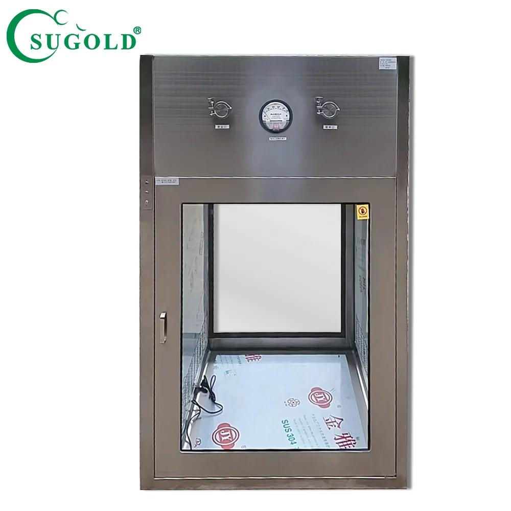 Clean Room Dynamic Pass Box Stainless Steel 304 Transfer Window Air Shower Pass Box