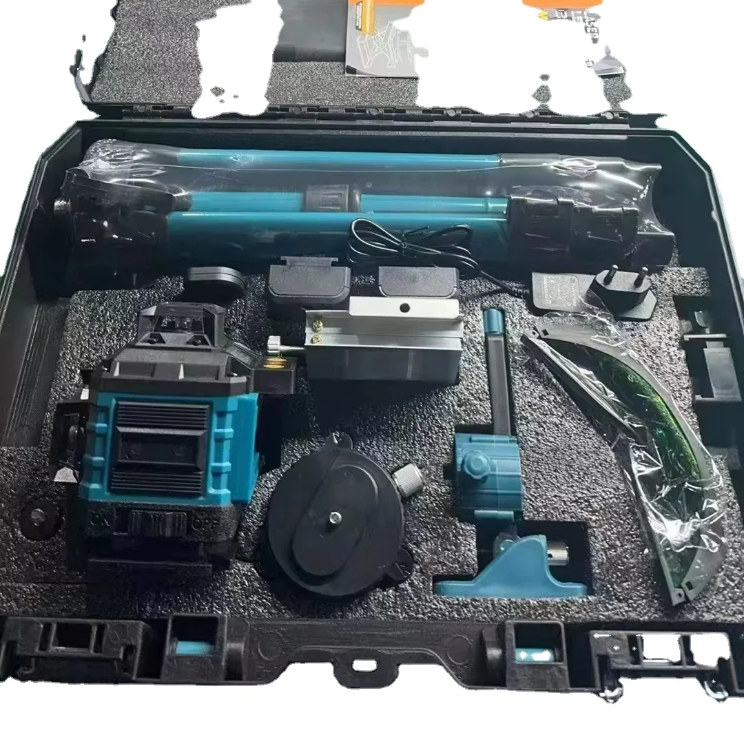 factory wholesale laser tool 16 cross line 4D electronic anping intelligent voice self leveling laser level laser level