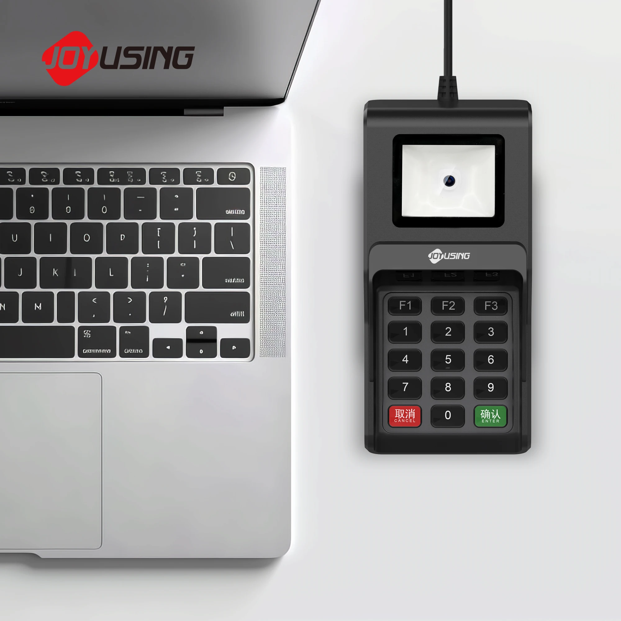 Joyusing PK102 цифровая клавиатура Pinpad с USB-интерфейсом считывателя штрих-кодов и NFC