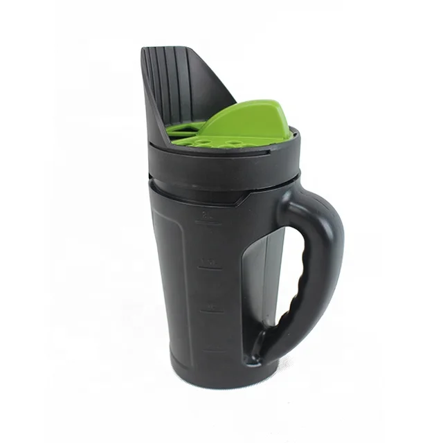 New 80oz Hand Held Manual Lawn Garden Salt Grass Seed Spreader Fertilizer with Scoop Seed Spreader