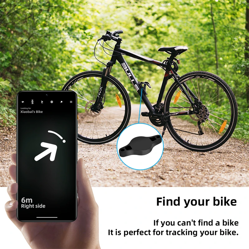 AirTag Bike Mount Hidden with Anti-Theft Screws Airtag Bike Holder Case Waterproof Bicycle GPS Tracking Accessories
