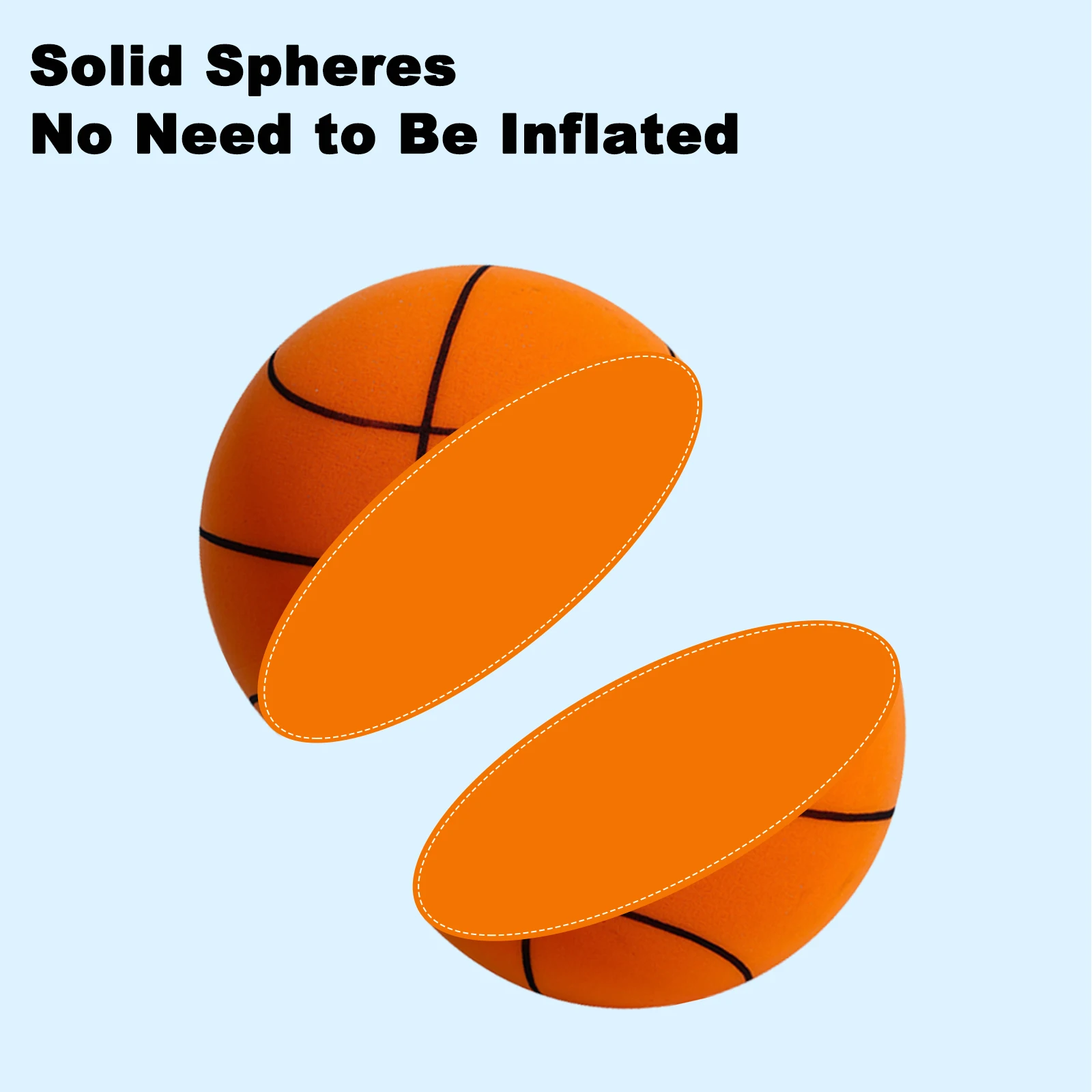 Adult Silent Foam Basketball Silent Basketball 9.4inch Silent Basketball 9.4inch