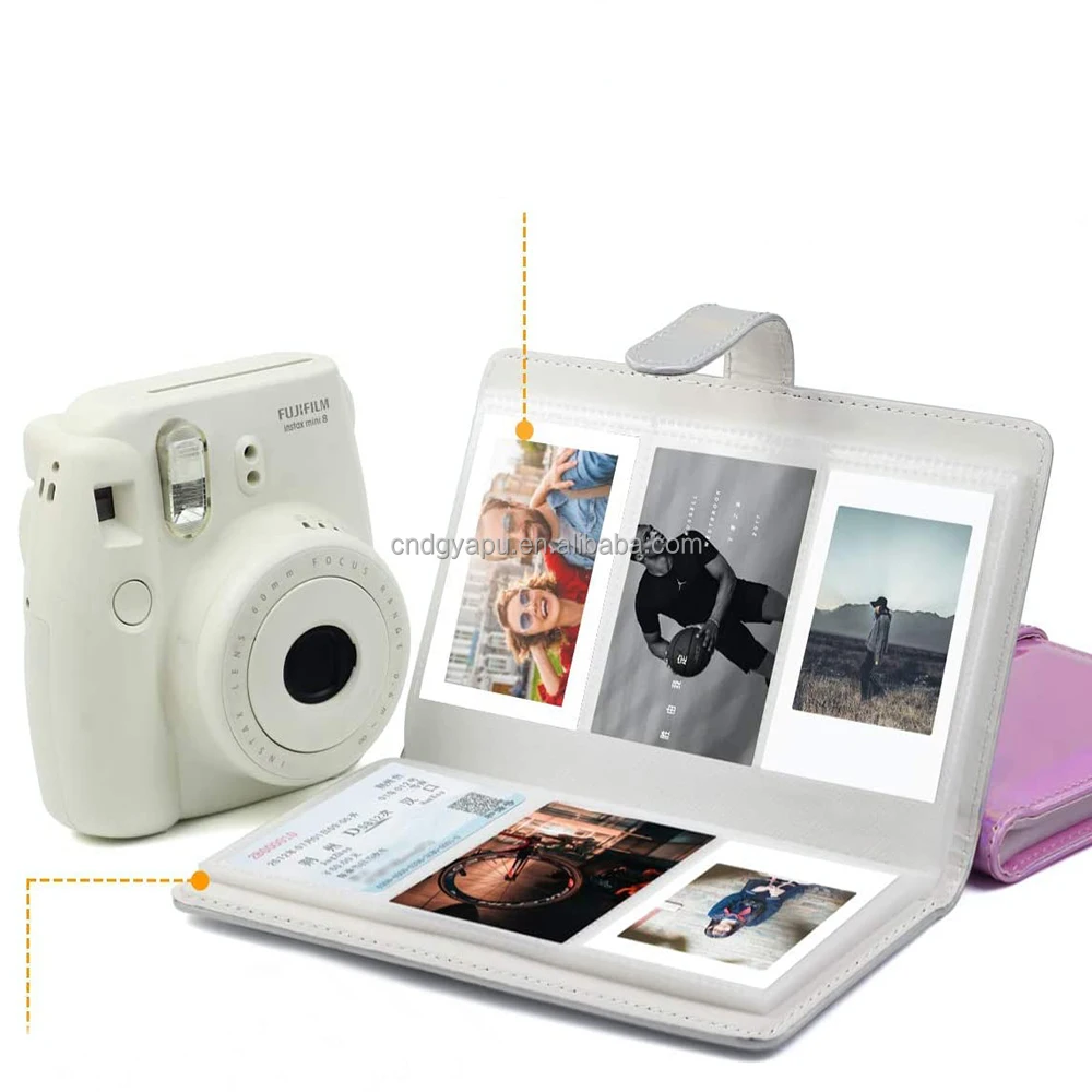 Factory made 2*3 inch photo album non-woven fabric or PP material high transparent photo album inner page with leather case