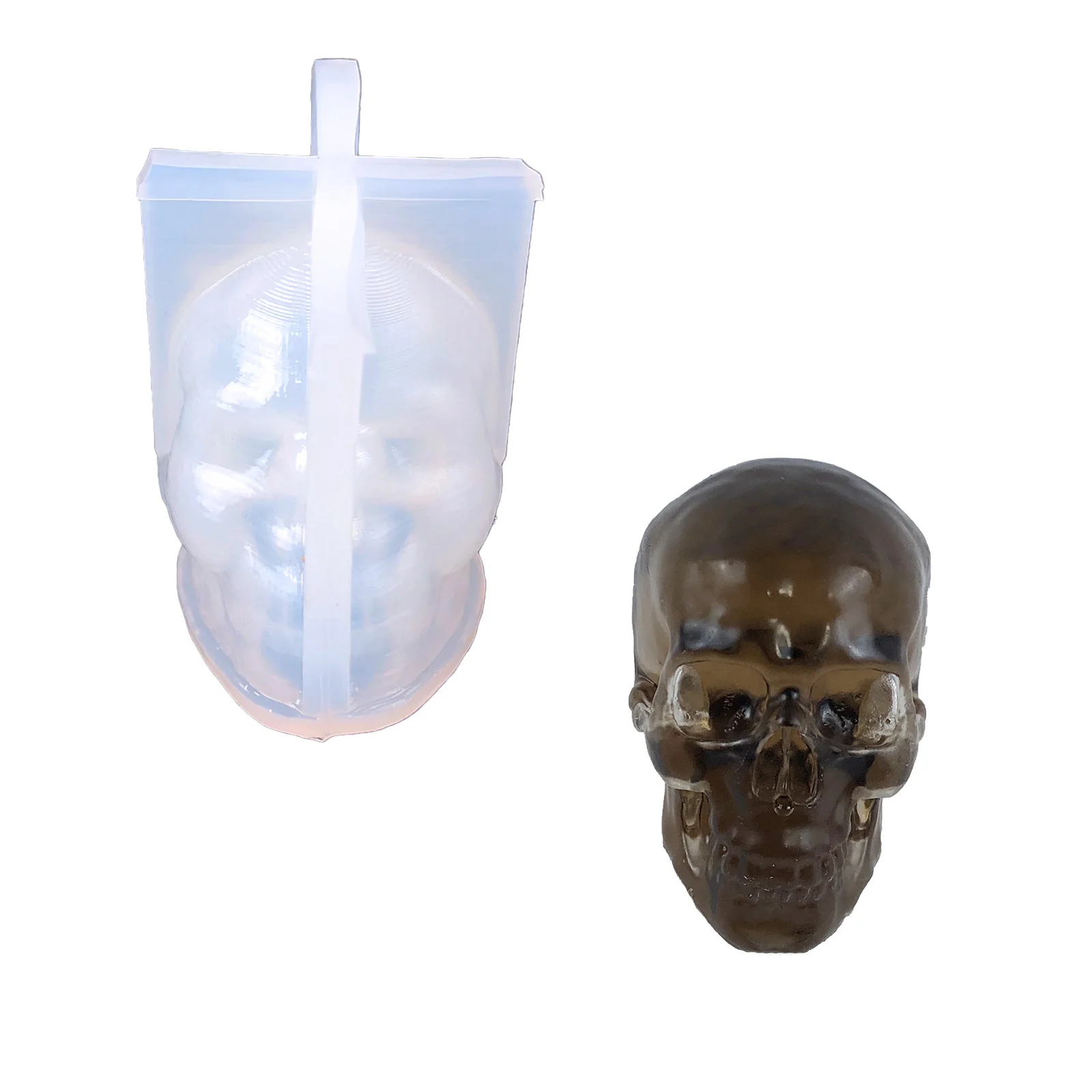 A8899-11 skull head mold for ice cube epoxy resin molds silicone ice moulds for resin craft