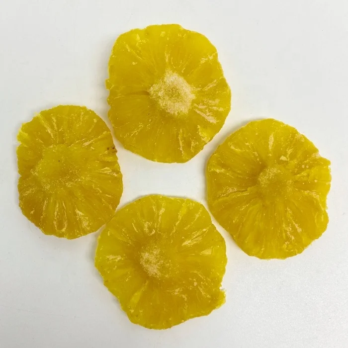Чистый натуральный сладкий вкус Сушеные мягкие ломтики ананаса в сиропе кондитерские изделия оптовая цена сухофрукты